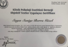 Psk. Saniye Berra Güzel Yaşar Psikoloji sertifikası