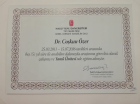 Op. Dr. Coşkun Özer Genel Cerrahi sertifikası