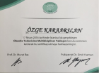 Uzm. Dyt. Özge Karaarslan Diyetisyen sertifikası