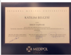 Op. Dr. Ersoy Taşpınar Genel Cerrahi sertifikası