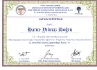 Doç. Dr. Hatice Yılmaz Doğru Kadın Hastalıkları ve Doğum sertifikası