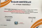 Psk. Aynur TERZİOĞLU Psikoloji sertifikası