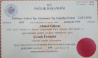 Prof. Dr. Ahmet Güven Çocuk Cerrahisi sertifikası