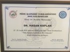 Prof. Dr. Hasan Kaplan Genel Cerrahi sertifikası