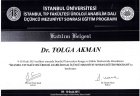 Prof. Dr. Tolga Akman Üroloji sertifikası