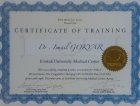 Uzm. Dr. İsmail Gökyar Anestezi ve Reanimasyon sertifikası