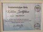 Dt. Müge Atalay Diş Hekimi sertifikası