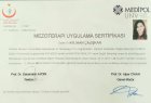 Uzm. Dr. Aslıhan Göksu Medikal Estetik Tıp Doktoru sertifikası