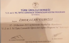 Op. Dr. Ömer Ozan Yıldızlı Üroloji sertifikası