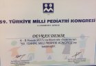 Uzm. Dr. Devran Demir Çocuk Sağlığı ve Hastalıkları sertifikası