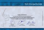 Prof. Dr. Yetkin Söyüncü Ortopedi ve Travmatoloji sertifikası