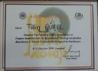 Op. Dr. Tülin Gürel Kocatepe Kadın Hastalıkları ve Doğum sertifikası