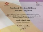 Uzm. Dyt. Deniz Zünbülcan Diyetisyen sertifikası