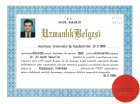 Prof. Dr. Ali Aydın Yavuz Radyasyon Onkolojisi sertifikası