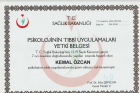 Uzm. Psk. Kemal ÖZCAN Psikoloji sertifikası