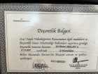 Prof. Dr. Murat Arslan Tıbbi Onkoloji sertifikası