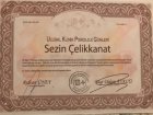 Uzm. Kl. Psk. Sezin Çelikkanat Mısırlı Psikoloji sertifikası