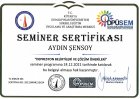 Psk. Aydın Şensoy Psikoloji sertifikası