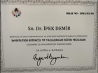Op. Dr. İpek Demir Kadın Hastalıkları ve Doğum sertifikası