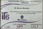 Dt. Burcu Karakuş Diş Hekimi sertifikası