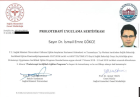 Op. Dr. İsmail Emre Gökce Genel Cerrahi sertifikası