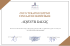 Uzm. Kl. Psk. Ayşenur Dalgıç Kanak Psikoloji sertifikası