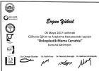 Op. Dr. Ergün Yüksel Genel Cerrahi sertifikası