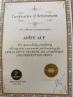 Psk. Arife Alp Psikoloji sertifikası
