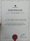 Dt. Selçuk Hançer Diş Hekimi sertifikası