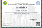 Psk. Dan. Esra Dalcan Psikolojik Danışman sertifikası