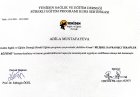 Uzm. Psk. Adila Mustafayeva Psikoloji sertifikası