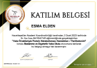 Dyt. Esma Elden Diyetisyen sertifikası