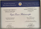 Uzm. Psk. Ogün Bıkmazoğlu Psikoloji sertifikası