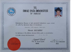 Prof. Dr. Mesut Akarsu Dahiliye - İç Hastalıkları sertifikası