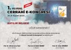 Op. Dr. Uğur Mengeneci Genel Cerrahi sertifikası