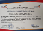Psk. Sultan Görgünoğlu Psikoloji sertifikası
