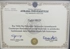 Uzm. Dt. Tuğçe Tartıcı Diş Hekimi sertifikası