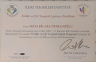 Klinik Psikolog  Dilara Numanoglu Psikoloji sertifikası