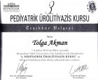 Prof. Dr. Tolga Akman Üroloji sertifikası