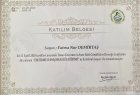 Dyt. Fatma Nur Demirtaş Diyetisyen sertifikası