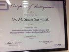 Uzm. Dr. Mehmet Soner Sarmaşık Çocuk Sağlığı ve Hastalıkları sertifikası