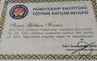 Uzm. Psk. Gökhan Sönmez Psikoloji sertifikası