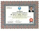 Dr. Ahmet Gökhan Kırtunç Anestezi ve Reanimasyon sertifikası
