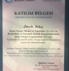 Uzm. Kl. Psk. Damla Gürkan Psikoloji sertifikası