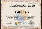 Psk. Halise Bölük Psikoloji sertifikası