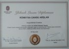 Uzm. Kl. Psk. Cansu Sevimli Psikoloji sertifikası