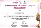 Dr. Bahar Aykut Medikal Estetik Tıp Doktoru sertifikası
