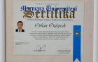 Dr. Dt. Orhan Öztoprak Diş Hekimi sertifikası