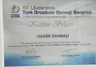 Dr. Dt. Hande Özçelebi Diş Hekimi sertifikası