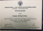 Uzm. Dr. Osman Adıgüzel Fiziksel Tıp ve Rehabilitasyon sertifikası